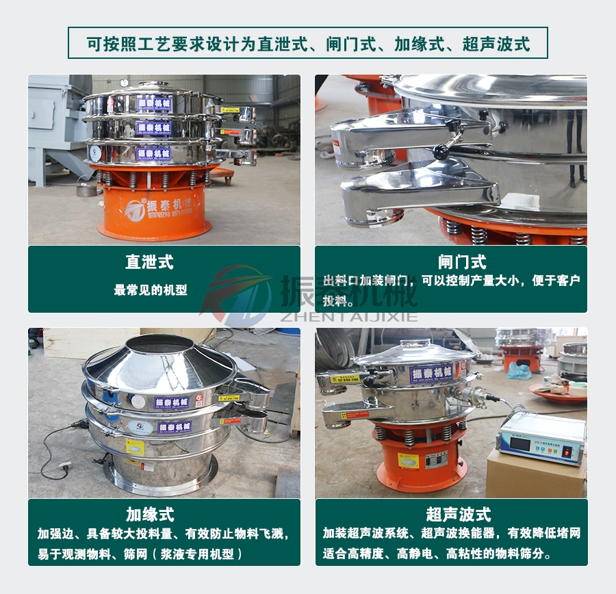 聚葡萄糖振动筛不同设计款式